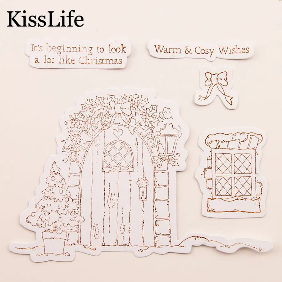 Красивый цветочный венок дверные окна теплые пожелания буквы штампы и для