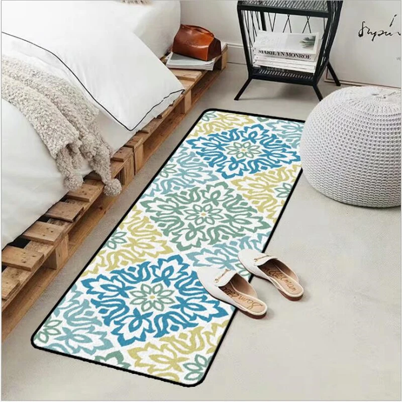 Мягкий модный кухонный коврик с геометрическим цветочным узором Bubble Kiss