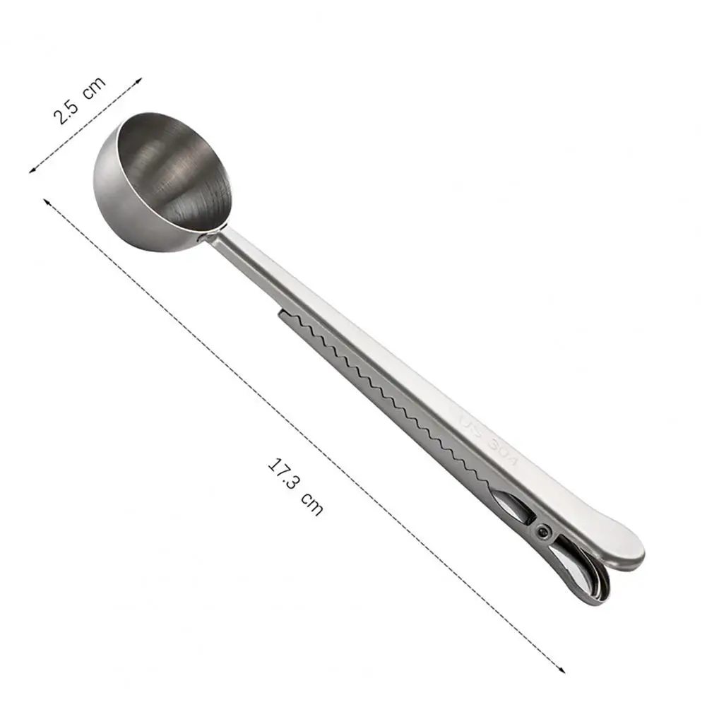 

Creative Spoon Clip Easy to Use Multifunctional Stainless Steel Measuring Spoon Clamp Sealing Clip for Home Kitchen Cutlery