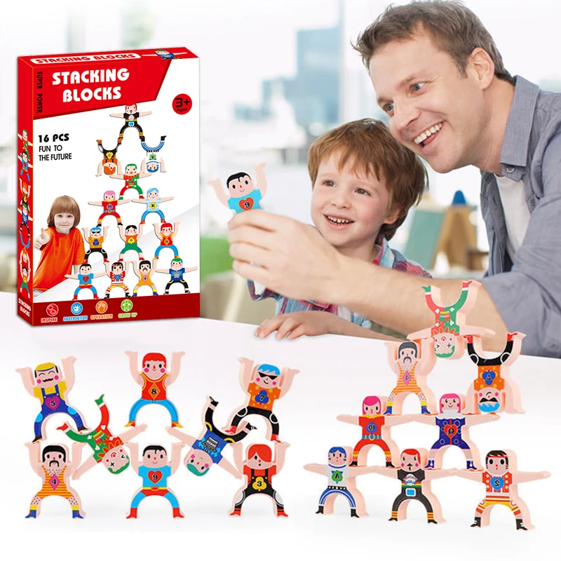 

Toys Children's Hercules Jenga Building Blocks Parent-Child Stacking High Game Kids Diy Puzzle Balanc Stacking Christmas technic