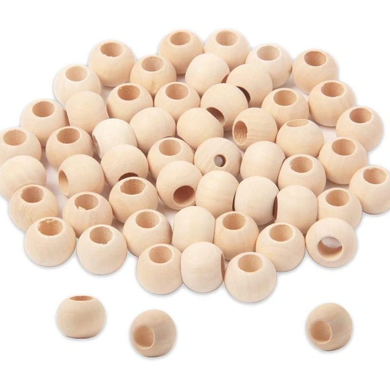 

Natural Wood Beads, Wooden Beads, Round Beads Beads, Rustic Beads, Suitable for DIY Jewelry Making, Home Decoration,