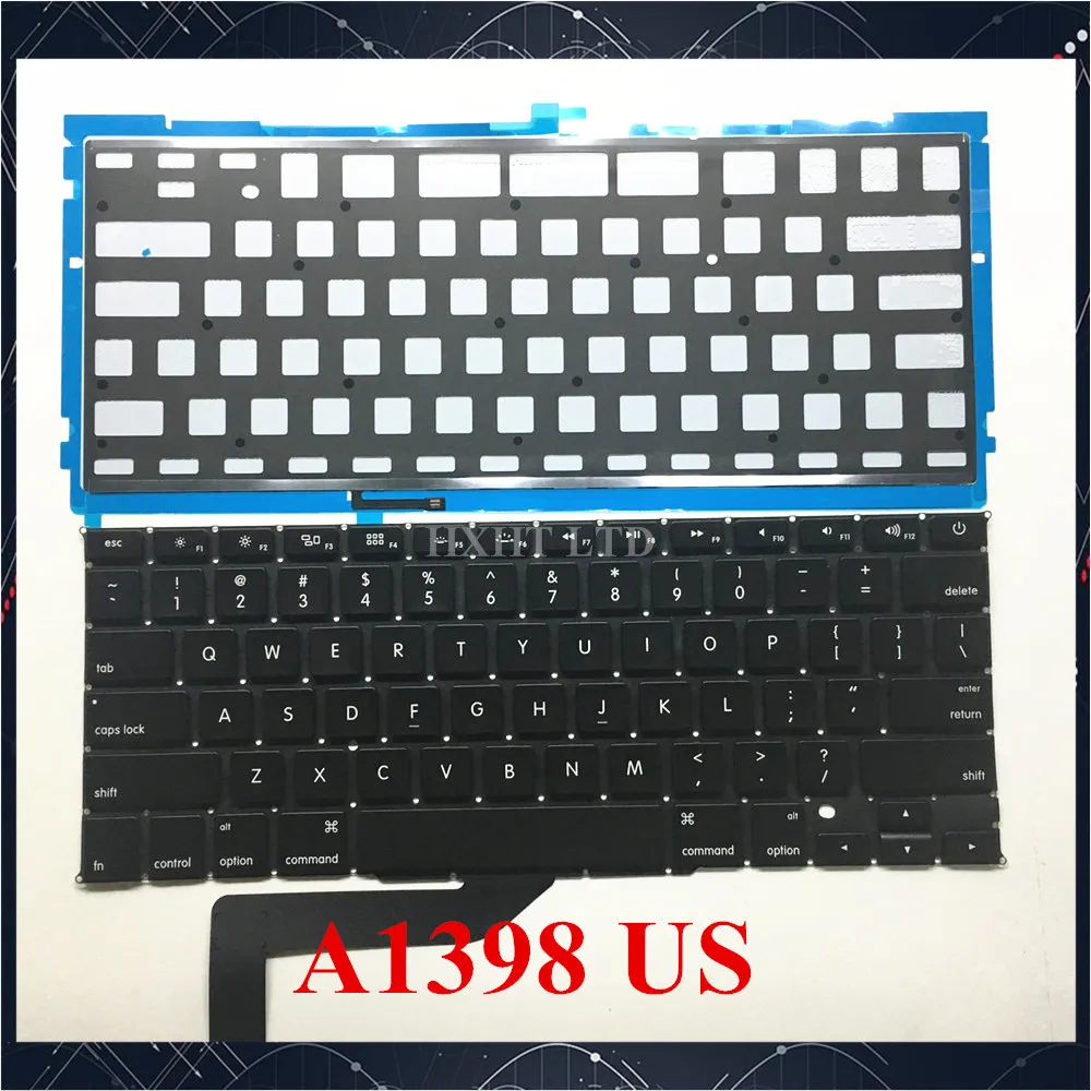 Новинка для Macbook Pro 15 &quotRetina A1398 клавиатура с подсветкой США Английский макет ME664