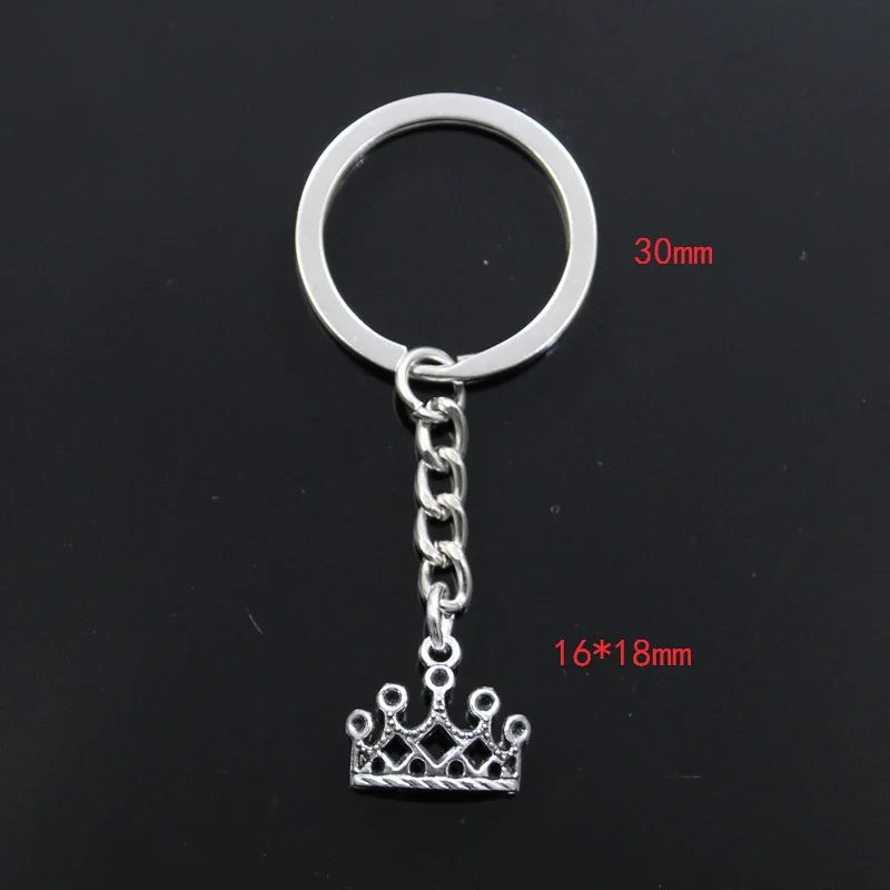 Новый брелок 16x18 мм подвески в виде короны сделай сам мужской автомобильный