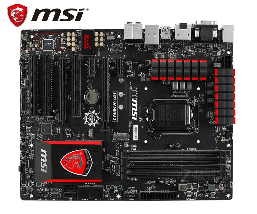 Материнская плата MSI H97 GAMING 3 б/у для ПК DDR3 LGA 1150 материнская i7 i5 i3 SATA3 UBS3.0