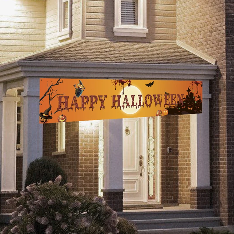 

Outdoor Halloween Banner Pull Flag Decoration Celebration Hanging Decoration