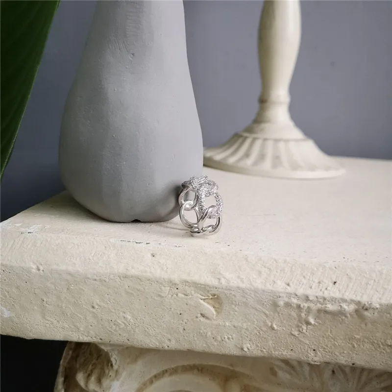 RUIYI реальные 925 стерлингового серебра в Корейском стиле Стиль девушка цепочка