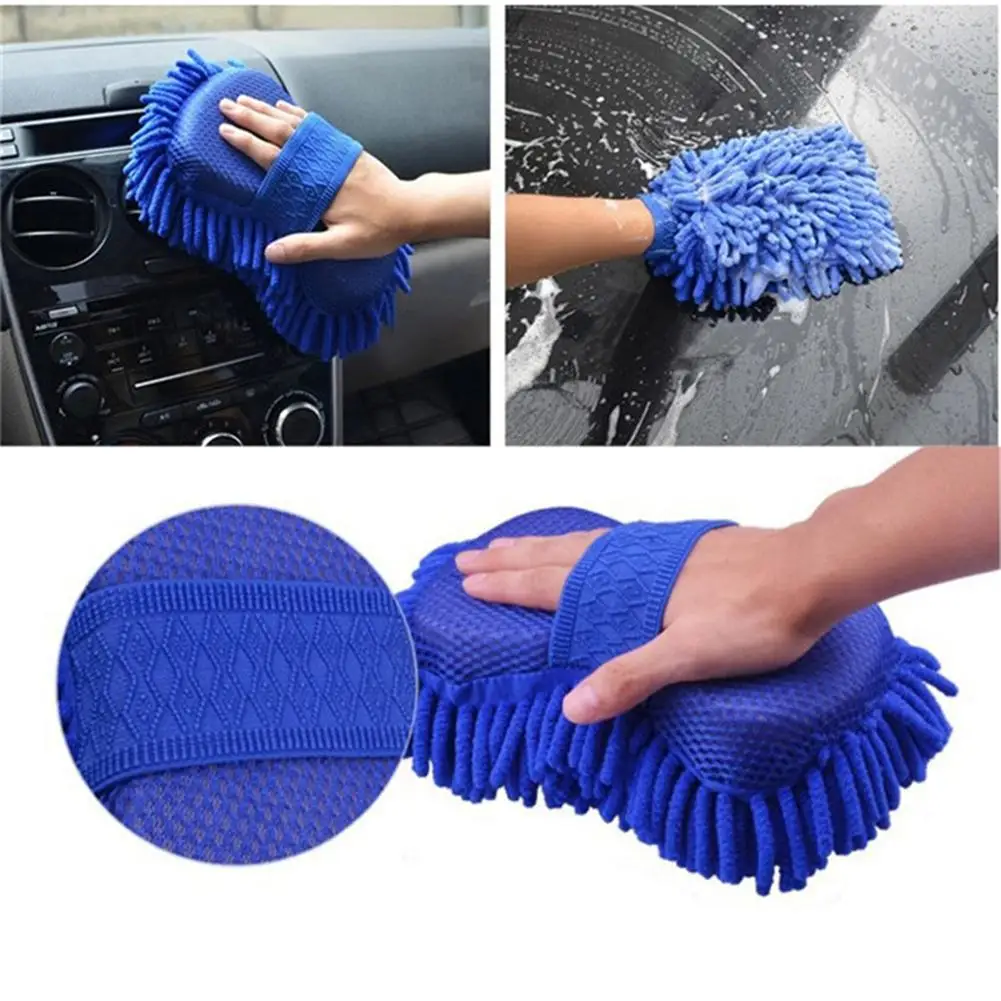 

Soft Sponge Pad Car Vehicle Care Washing Brush Window Glass Cleaning Glove Tool Cleaning Washing Tool Auto Care Tool