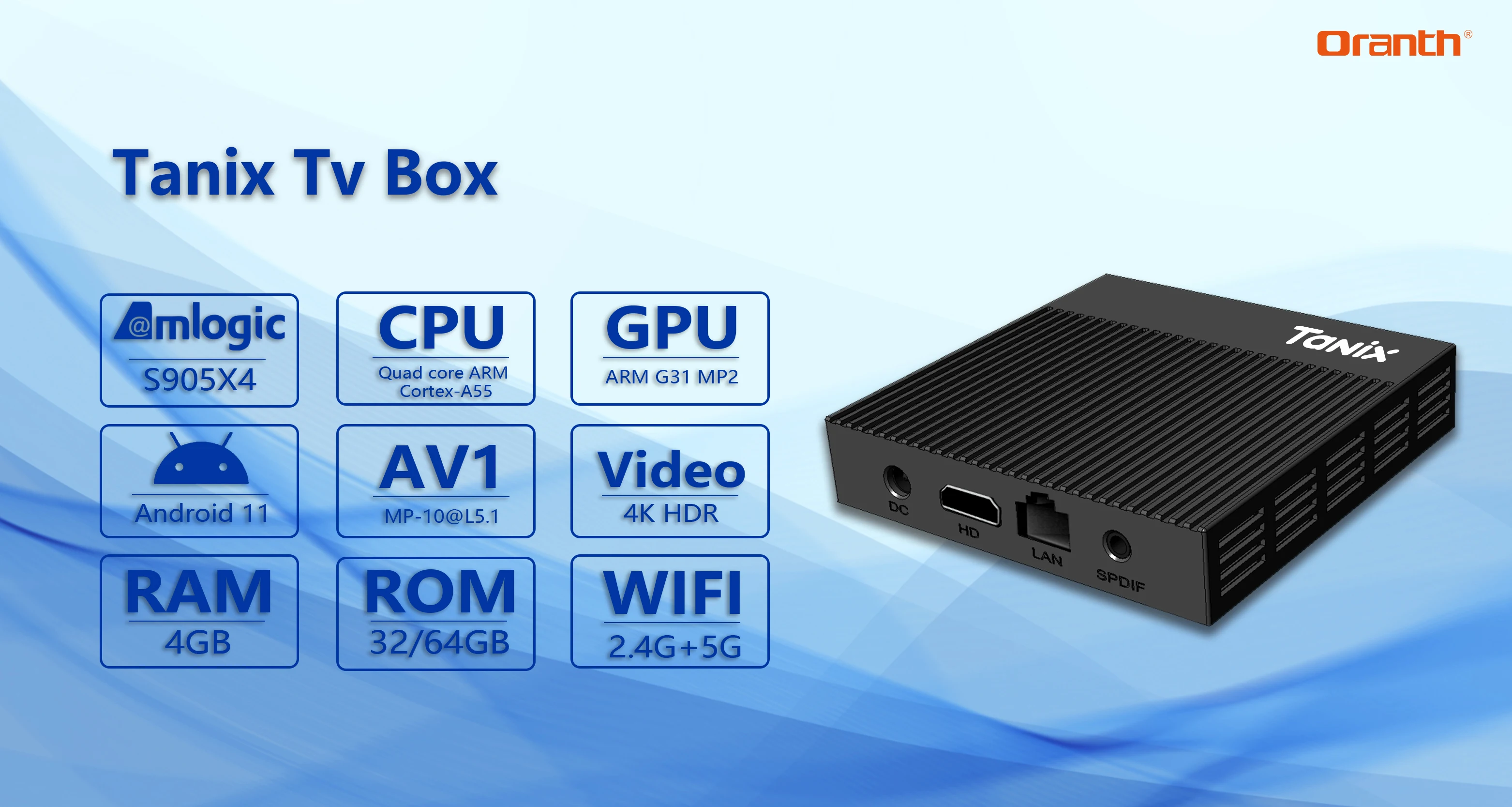 ТВ-приставка Tanix X4 Android 11 Amlogic S905X4 AV1 3D дисплей 8K 4G32G 4G64G BT |