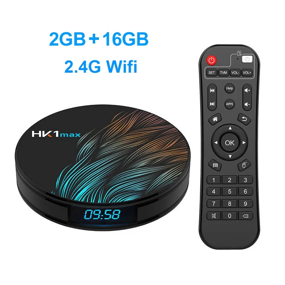 2G16G Смарт ТВ приставка Android 9,0 HK1 MAX ТВ приставка RK3318 4 Гб ОЗУ 128 Гб ПЗУ 64 Гб Wifi 4K медиаплеер HK1MAX телеприставка 2G/16G youtube - Цвет: 2G16G