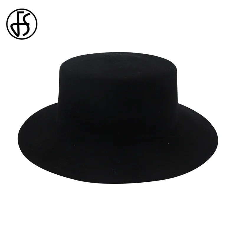FS 5 цветов для мужчин и женщин Топ джаз шляпа Зимняя шерстяная одежда фетровых