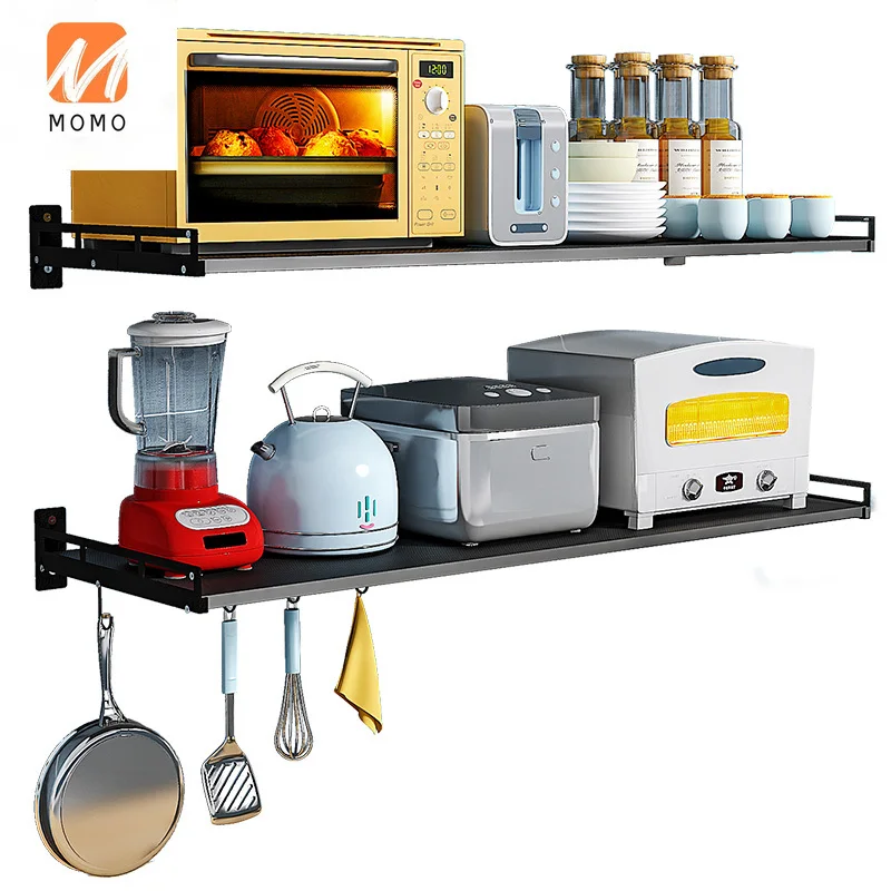 

Kitchen Rack Wall-Mounted Microwave Oven Rack Oven Support Hanging Pot Rack Article Storage Shelf