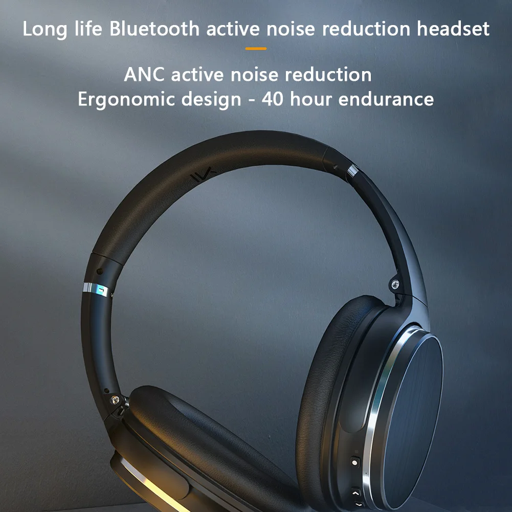 

Active Noise Cancelling Headphones Over Ear Bluetooth Headset with Mic Easily Carrying Lightweight Earphone Part for LK-NC100