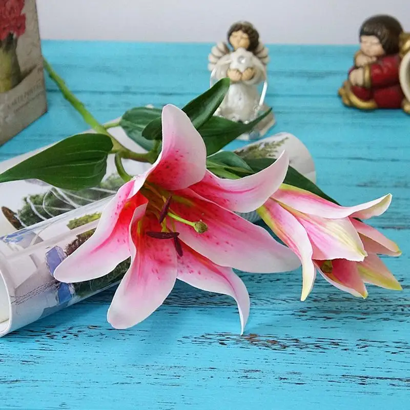 

Simulation Silk Flower Home Restaurant Decoration For Wedding Party Office Artificial Bouquet Fake Flowers
