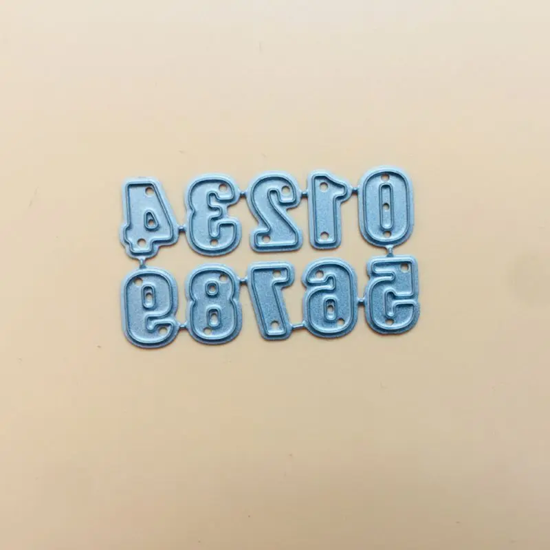 Металлические Вырубные штампы с цифрами искусственная кожа бумажная карта