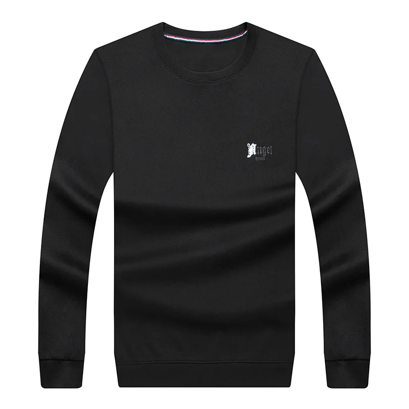 

Autumn New Style Men's fattening long sleeve fat man solid color versatile round collar men's sweater