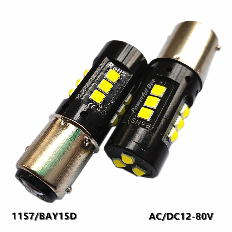 2x1157/BAY15D 30 Вт Мощный Автомобиль Мотоцикл Грузовик светодиодный тормозной фонарь