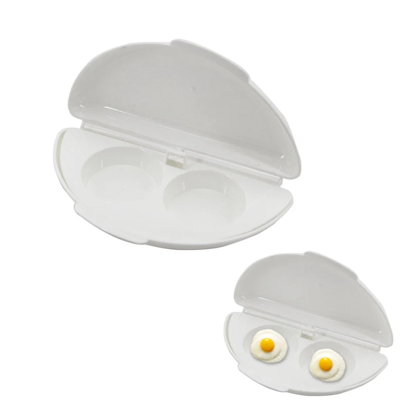 

Silicone Double Oven Steamed Egg Pods Microwave Container Useful Cake Pan Baking Fried Cook Egg Kitchen Tools