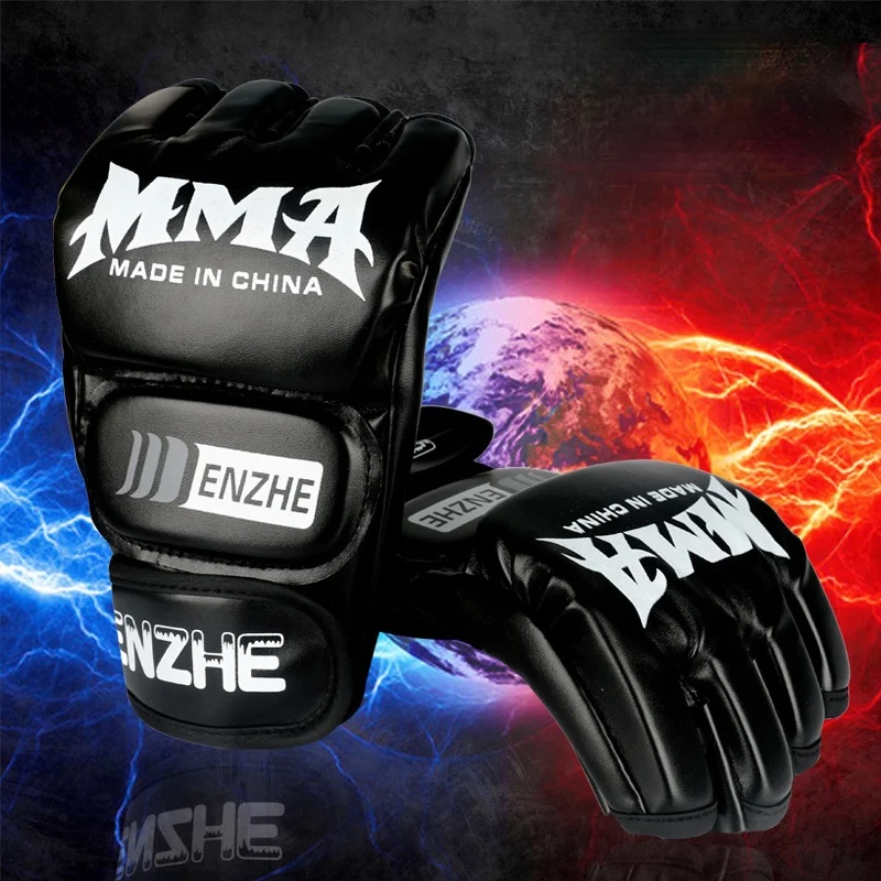 

Adults Sanda Boxing Gloves Training Professional Half Finger Comfort Grip Boxing Gloves Fighting Pugilato Sporting Goods DG50QJ