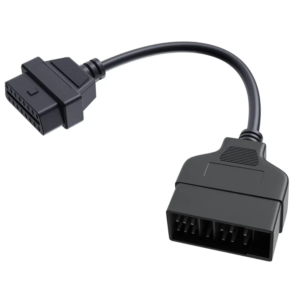 Новый для Toyota 22Pin OBDII 16Pin гнездовой разъем Кабель адаптер DLC привести подходит 22