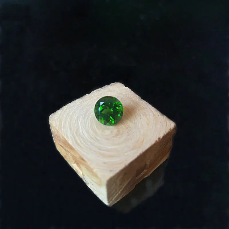 5 мм круглый натуральный хром диопсайд свободный драгоценный камень для кольца