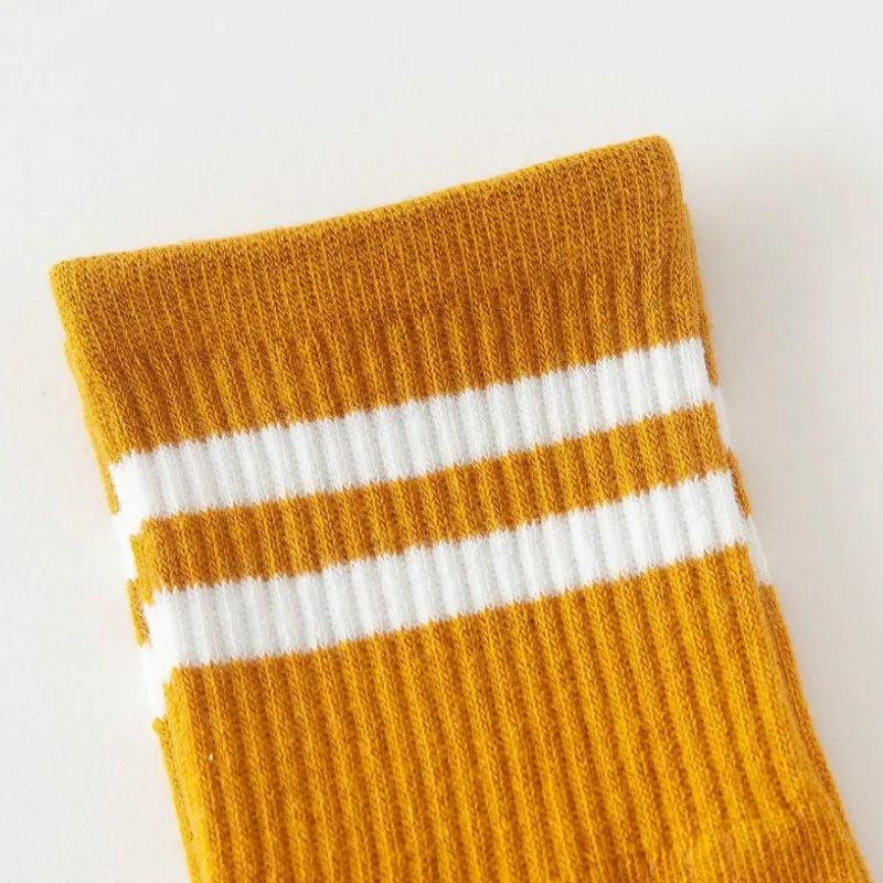 Хлопковые свободные полосатые носки в стиле Харадзюку Цветные женские