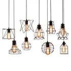 Минималистичная Люстра для ресторана в стиле ретро, креативная промышленная кованая железная лампа в американском стиле для гостиной