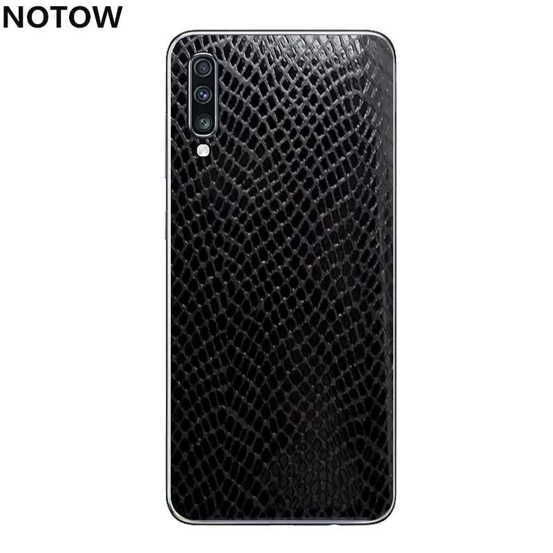 Snakeskin grain NOTOW крокодиловая кожа ПВХ наклейка обертывание кожи мобильный назад паста Защитная пленка для samsung Galaxy A10/A20/A30/A50/A60/A70/A80 - Цвет: Snakeskin grain