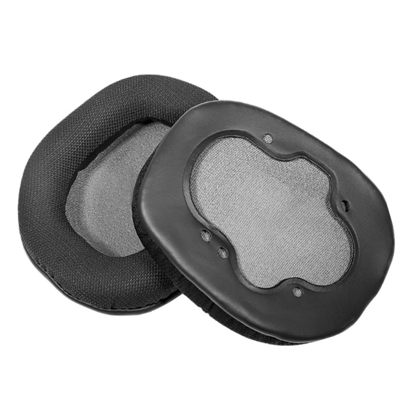 

Replacement Leather Mesh Ear Pads Cushion Cover Earpads for ROG Cent-urion True 7.1 Headset Accessories