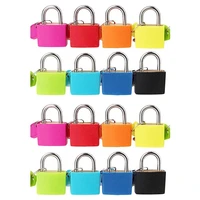 16 pcs suitcase lock with keys small locks colored padlock luggage lock backpack lock filing cabinets for laptop bag