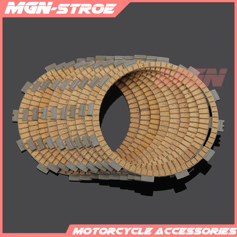 

Motorcycle Clutch Friction Plates Disc Set 9pcs For YAMAHA XV1600 XV1700 Road Star MT-01 MT01