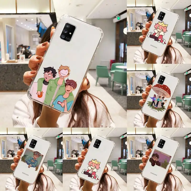 

Dream Smp Phone Case Transparent For Samsung A51 A50 A71 A70 A81 M60S Note S21 S 20 10 9 8 11 E Plus Ultra