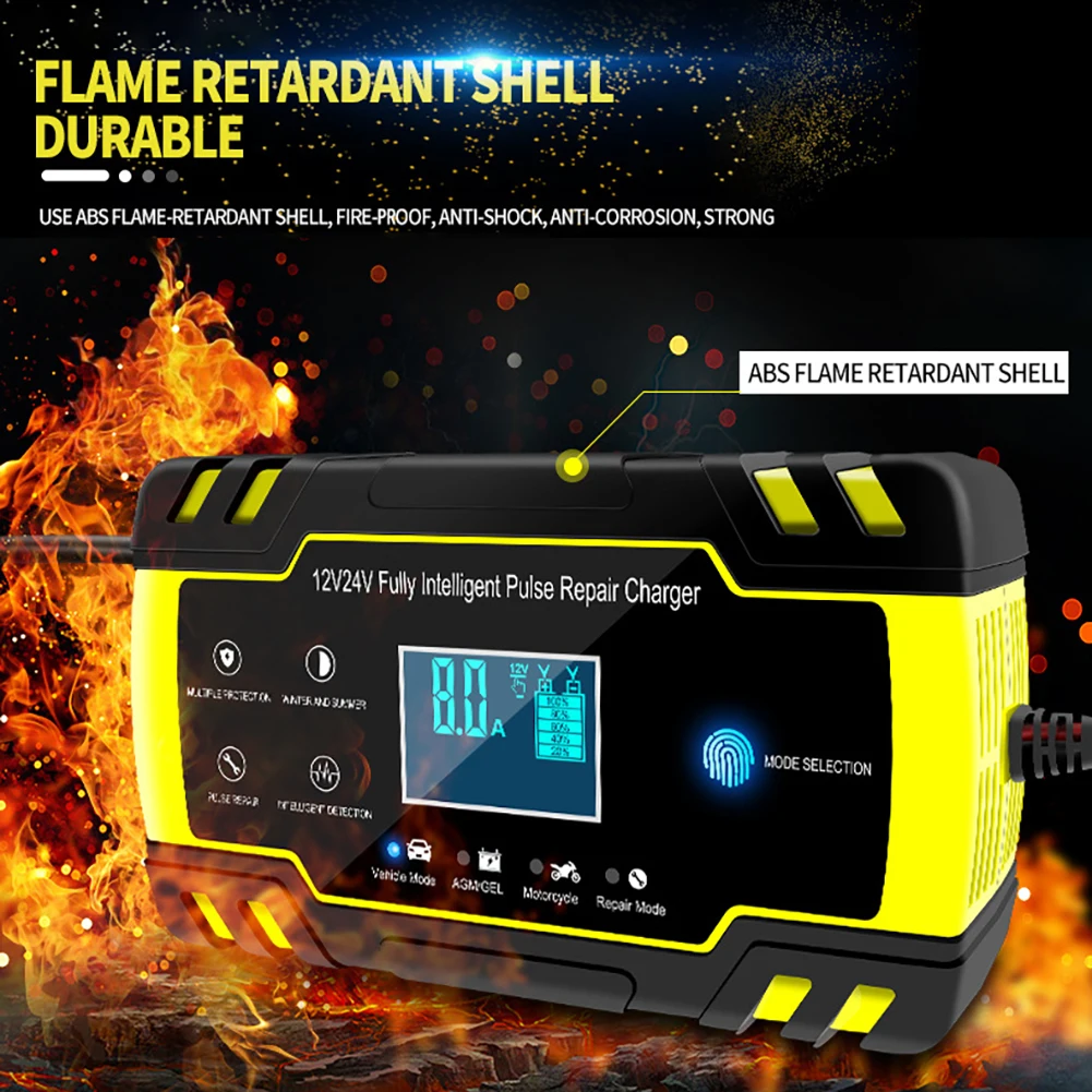 Зарядное устройство для автомобильного аккумулятора 12/24 в 8 А|Адаптеры AC/DC| |