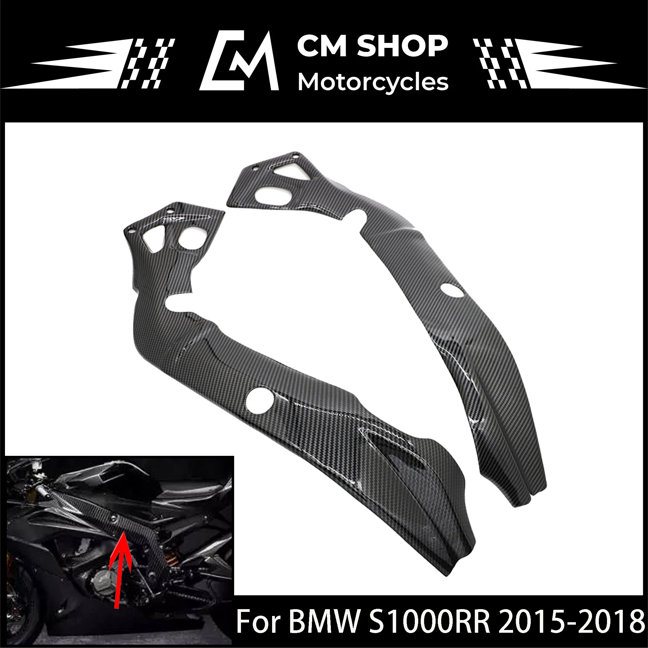 

Подходит для Мотоцикла BMW S1000RR, каркас из углеродного волокна, обтекатель 2015, 2016, 2017, 2018, высокое качество, литье под давлением ABS