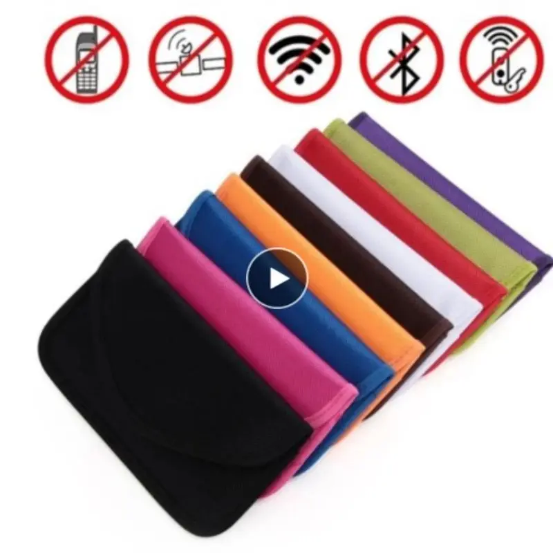 

1pc Car Key Faraday Bag Signal Blocking Shield Case Protector RF Signal Safe Lock Storage Bag Pouch Signal Blocker Case Car Keys