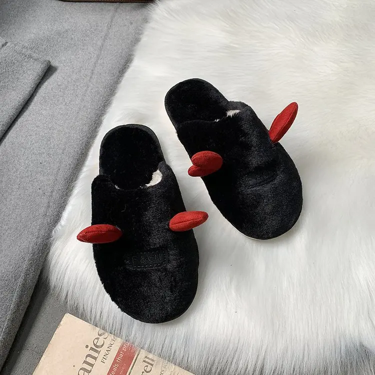 

Women Winter Home Slippers Cute Cartoon Shoes Soft Cotton Winter Shoes Warm House Slippers Indoor Bedroom Lovers Couples Shoes