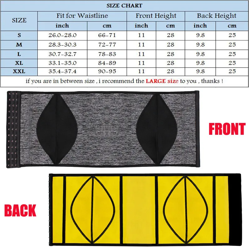 

SEXYWG Body Shaper Waist Trainer Tatical Belt Women Neoprene Sauna Corset Strap Sport Top Waist Support Brace Slimming Shapewear