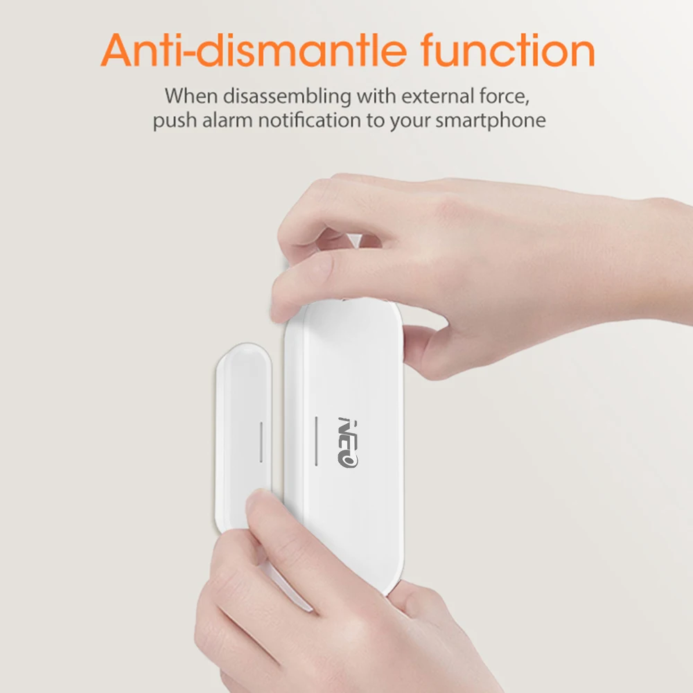 NEO ZigBee Door Sensor Tuya APP Control Window Opening Security Alarm Magnetic Switch Wireless Detector Smart Home | Безопасность и