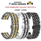 Ремешок 22 мм, 20 мм, для Samsung Galaxy Watch 4 Classic, 46 мм, 42 мм, ремешок из нержавеющей стали, браслет для Active2 4044 мм, для Huawei Gt2