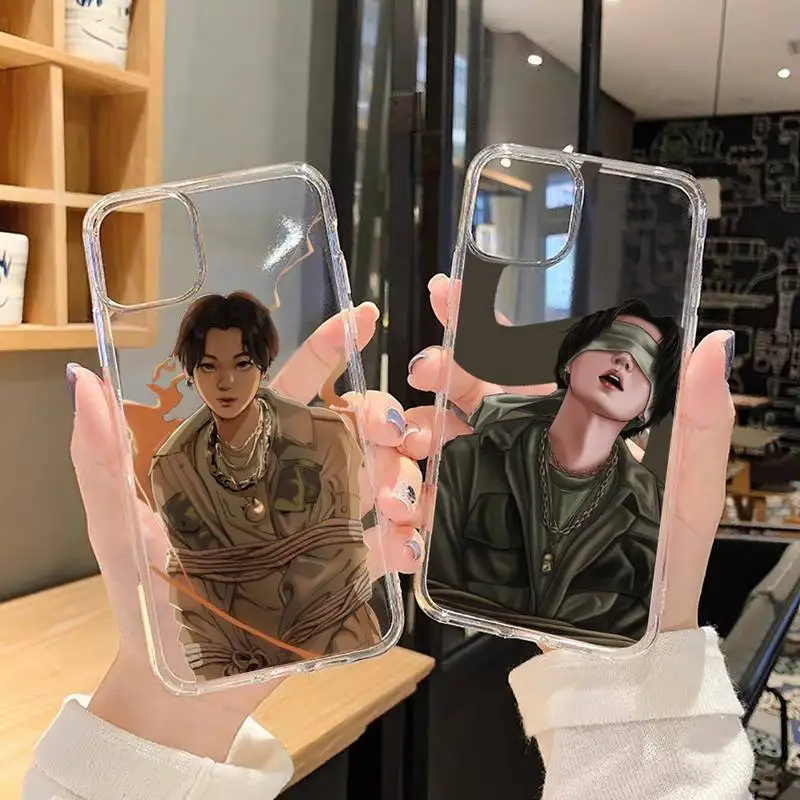 Прозрачный чехол для телефона Agust D suga kpop iPhone 11 12 6 7 8 5 s mini pro X XS XR MAX Plus SE 2020|Бамперы| |