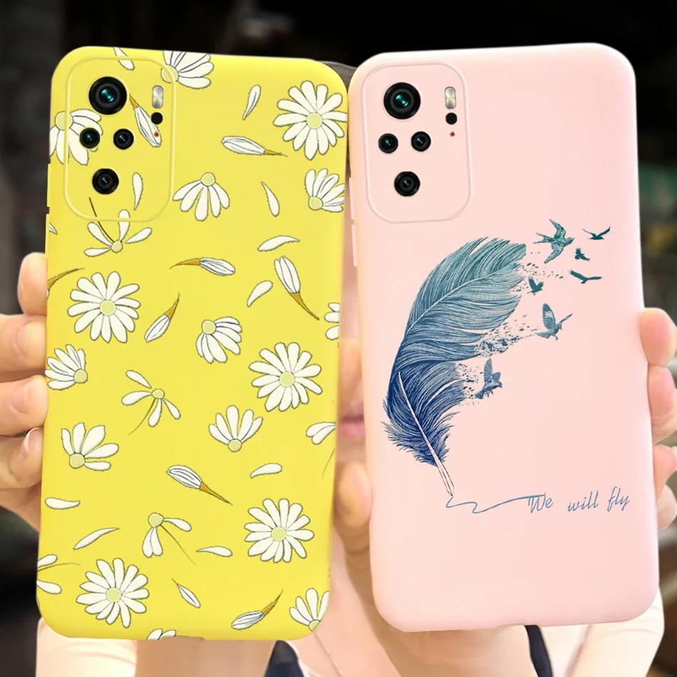 Чехол для телефона Redmi Note 10 4G 5G Note10 модный силиконовый чехол Macaroon Xiaomi note Pro бампер