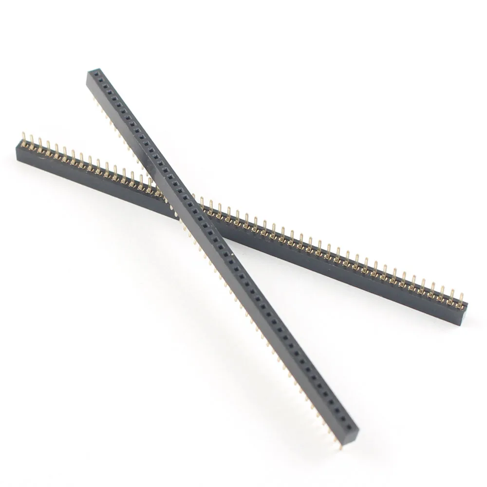 10 шт. позолоченные штырьковые разъемы 1 мм 0 мм|pin strip female|strip |