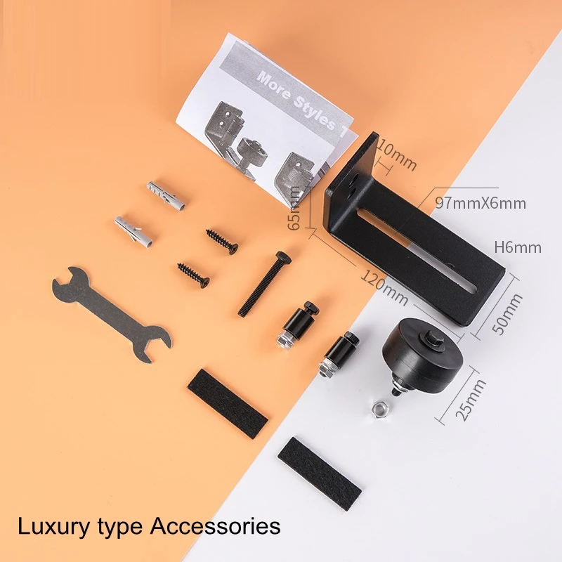 Регулируемое настенное крепление из углеродистой стали для раздвижных дверей