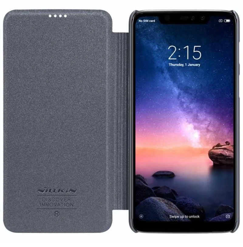 Для Xiaomi Redmi Note 6 Pro Чехол-книжка NILLKIN Qin кожаный чехол для Xiaomi Note 6 Pro global чехол-кошелек