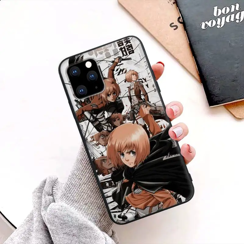 

Armin Arlert Attack On Titan Black Silicone Phone Cover For Huawei P9 P10 P20 P30 P40 Lite Pro P Smart 2019 2020 Case