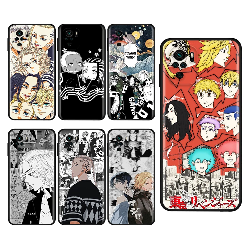 

Tokyo Avengers Anime Silicone Cover For Xiaomi Redmi Note 10S 10 9 9S 9T 8T 8 7 6 5 Pro Max 5A 4X 4 5G Soft Phone Case