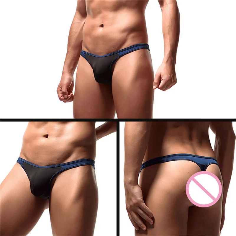 

Sexy Men Thongs Jockstrap Gay Underwear Mens Bikinis Briefs Low Rise Big Bulge Pouch Underpants Thong G-strings Panties Swimwear