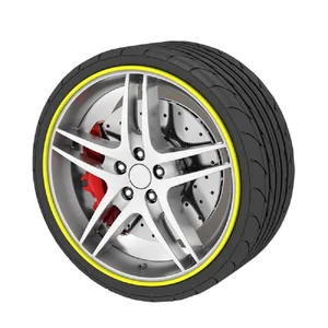 CHIZIYO 9 цветов 8 м Защитная Наклейка для ухода за автомобильными шинами ступицы колеса наклейки полоса для Volkswagen Toyota аксессуары для модификации