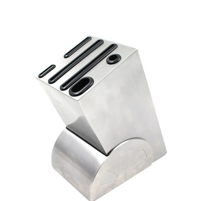 Кухня ножи блок современный 6-слот Нержавеющая сталь Ножи для хранения кухонных