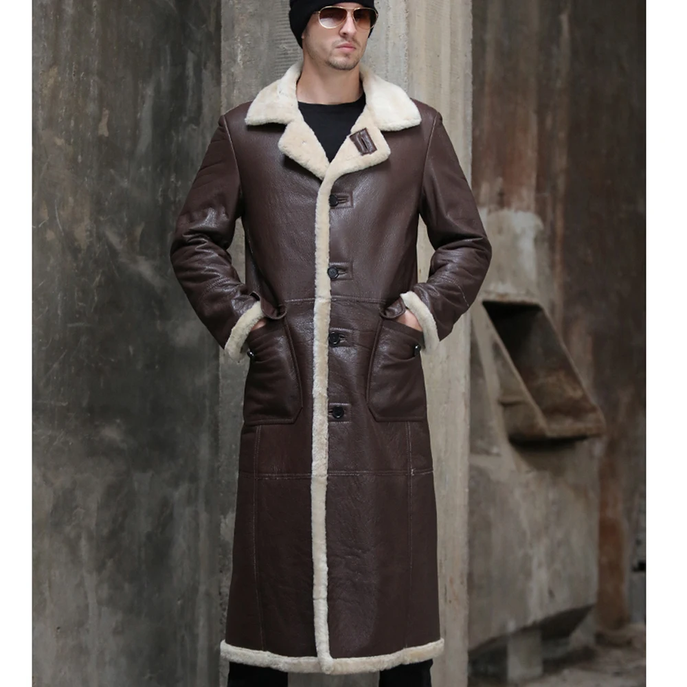 X Long Натуральная куртка из короткой овечьей шерсти с подкладкой натурального