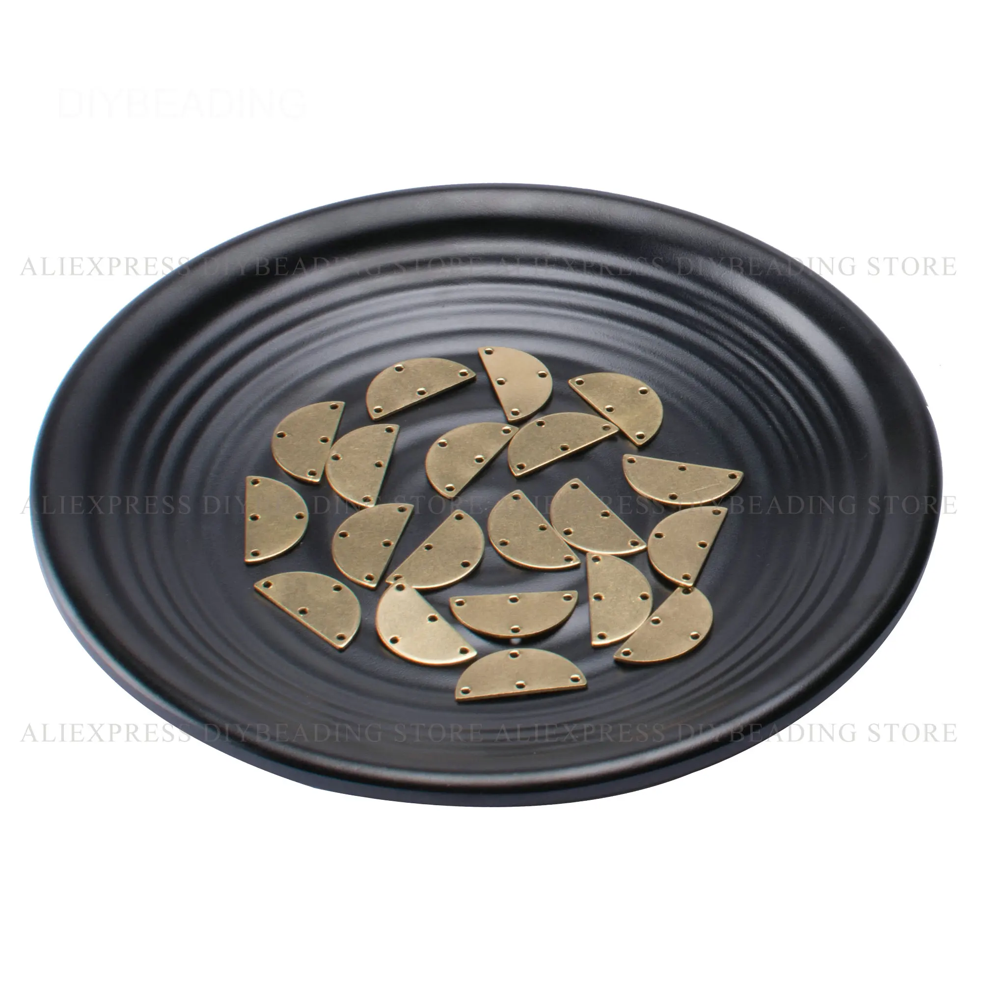 Полукруглые латунные серьги для изготовления ювелирных изделий 20 1000